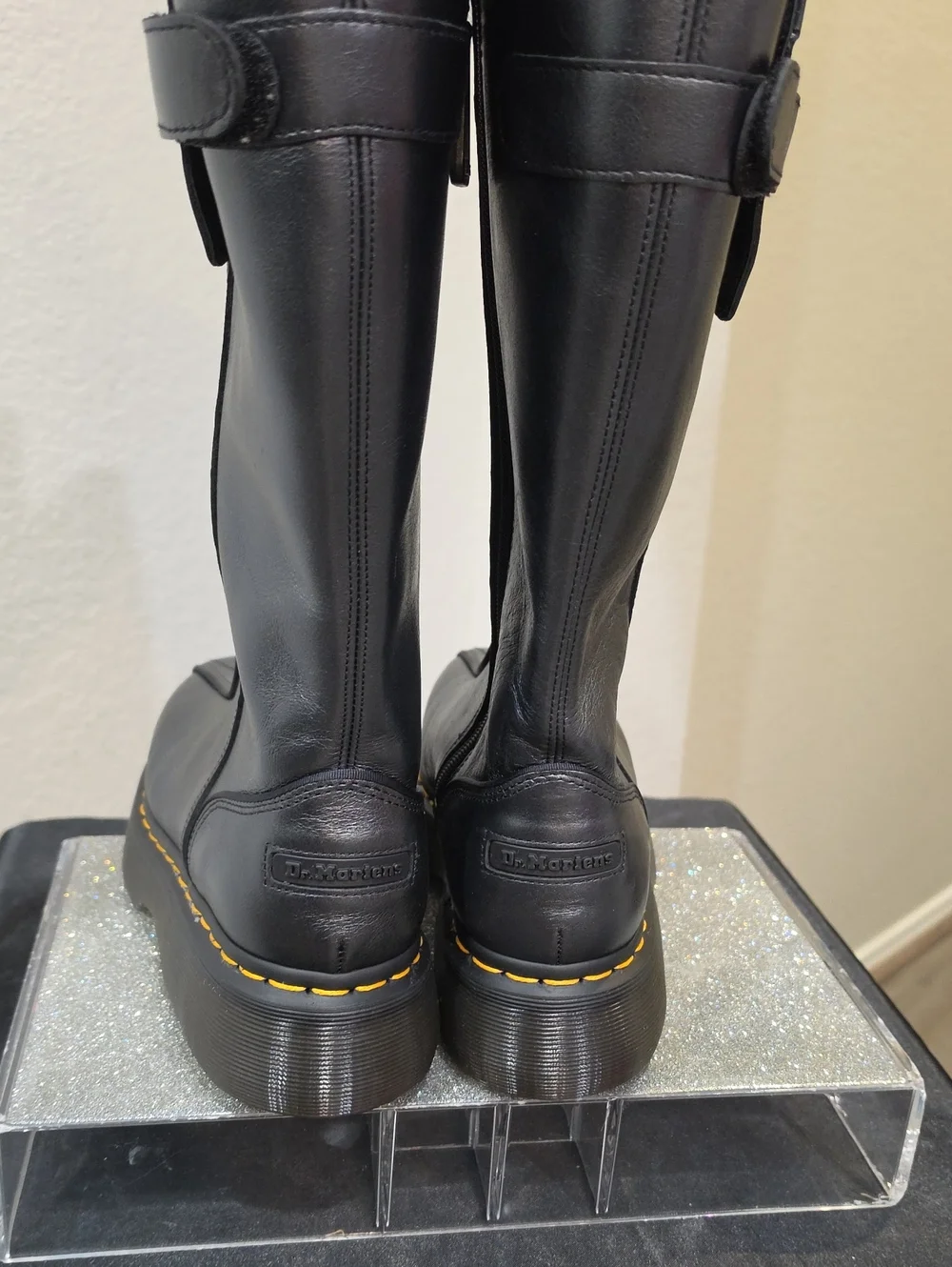Dr. Martens Buzz Hi Gloss Leather Boots